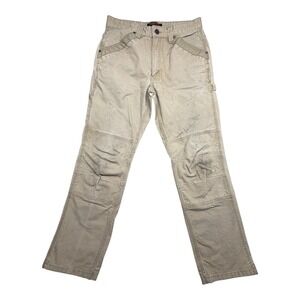 Ridgecut Toughwear Mens 34x34 Tan Ripstop Double Knee Carpenter Work Pants